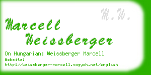 marcell weissberger business card